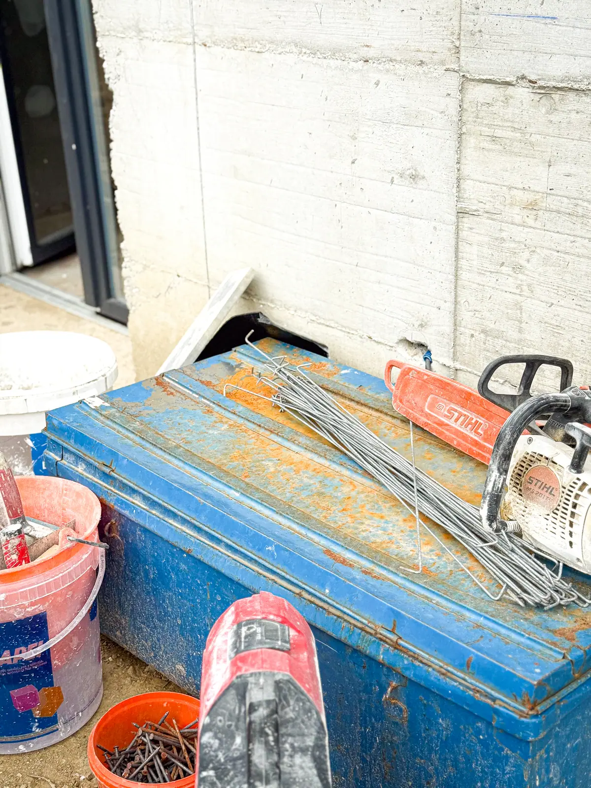 Caisse à outils du maçon