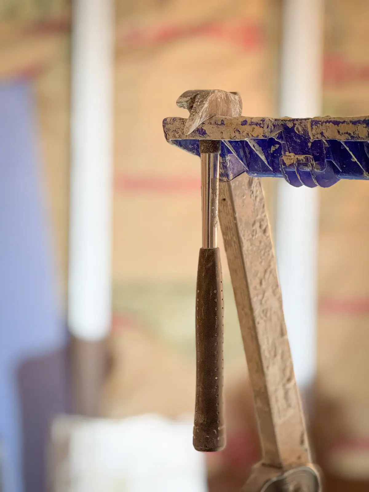 Outils de maçonnerie sur le chantier